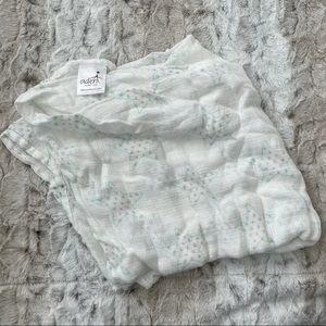 White Muslin swaddle blanket